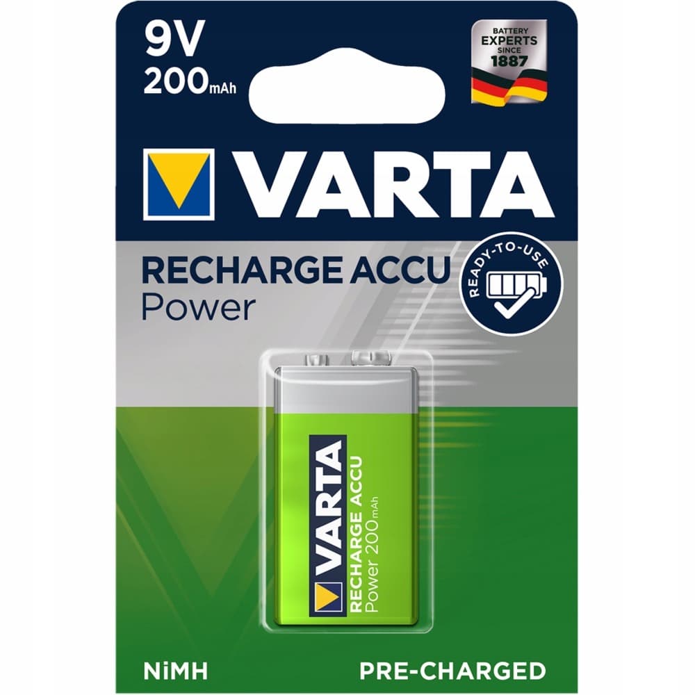 Akumulator Varta 9V 200mAh - pojedynczy
