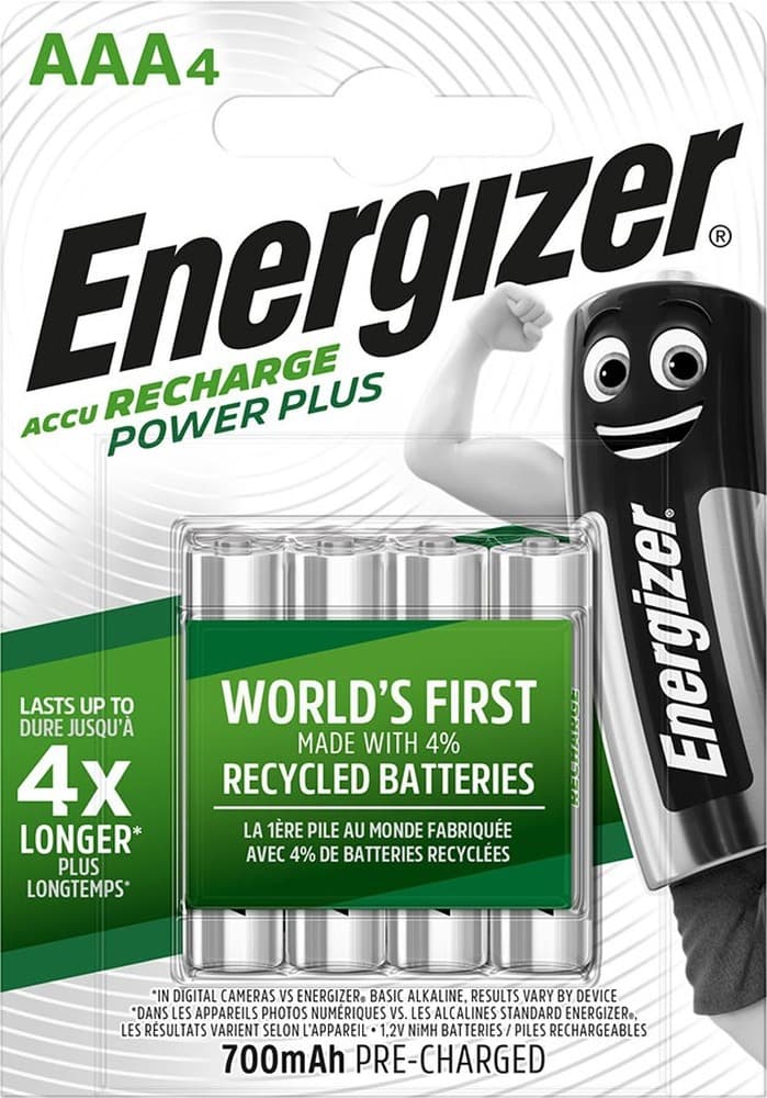Akumulatory Energizer Power Plus AAA HR3/4 700mAh do ponownego ładowania