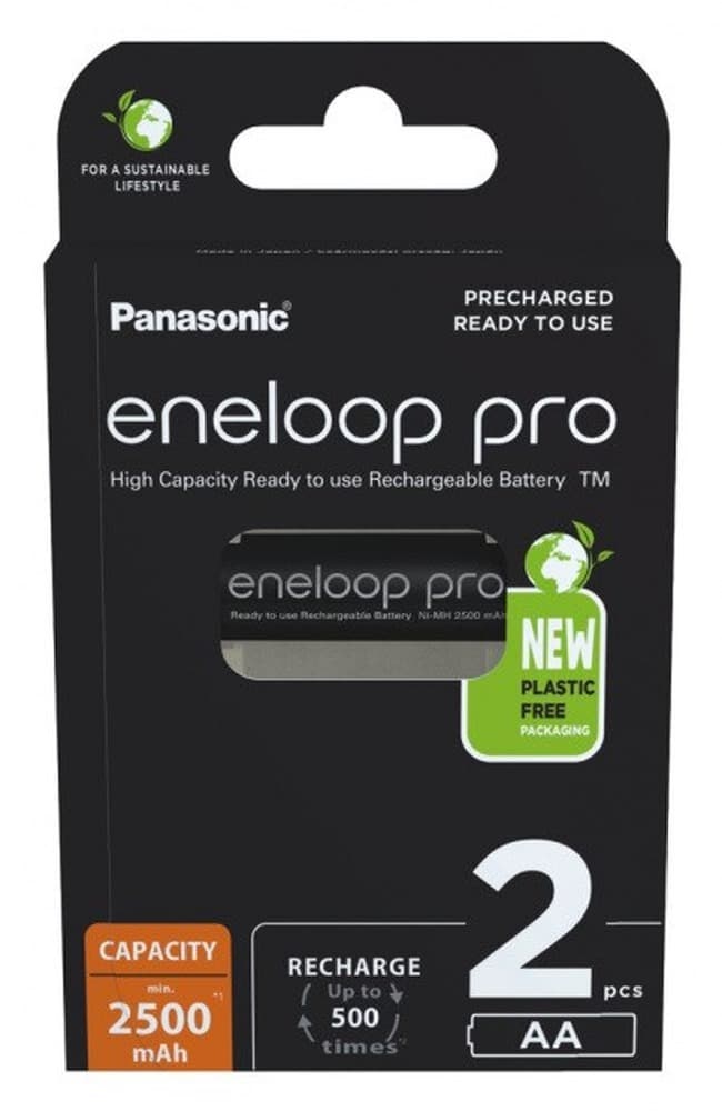 Akumulatory Panasonic Eneloop Pro AA 2500mAh 2 sztuki