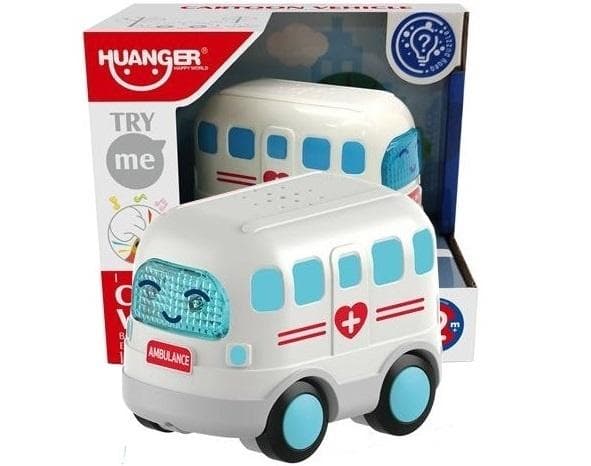 Ambulans zabawkowy ze światłem i dźwiękiem dla dzieci