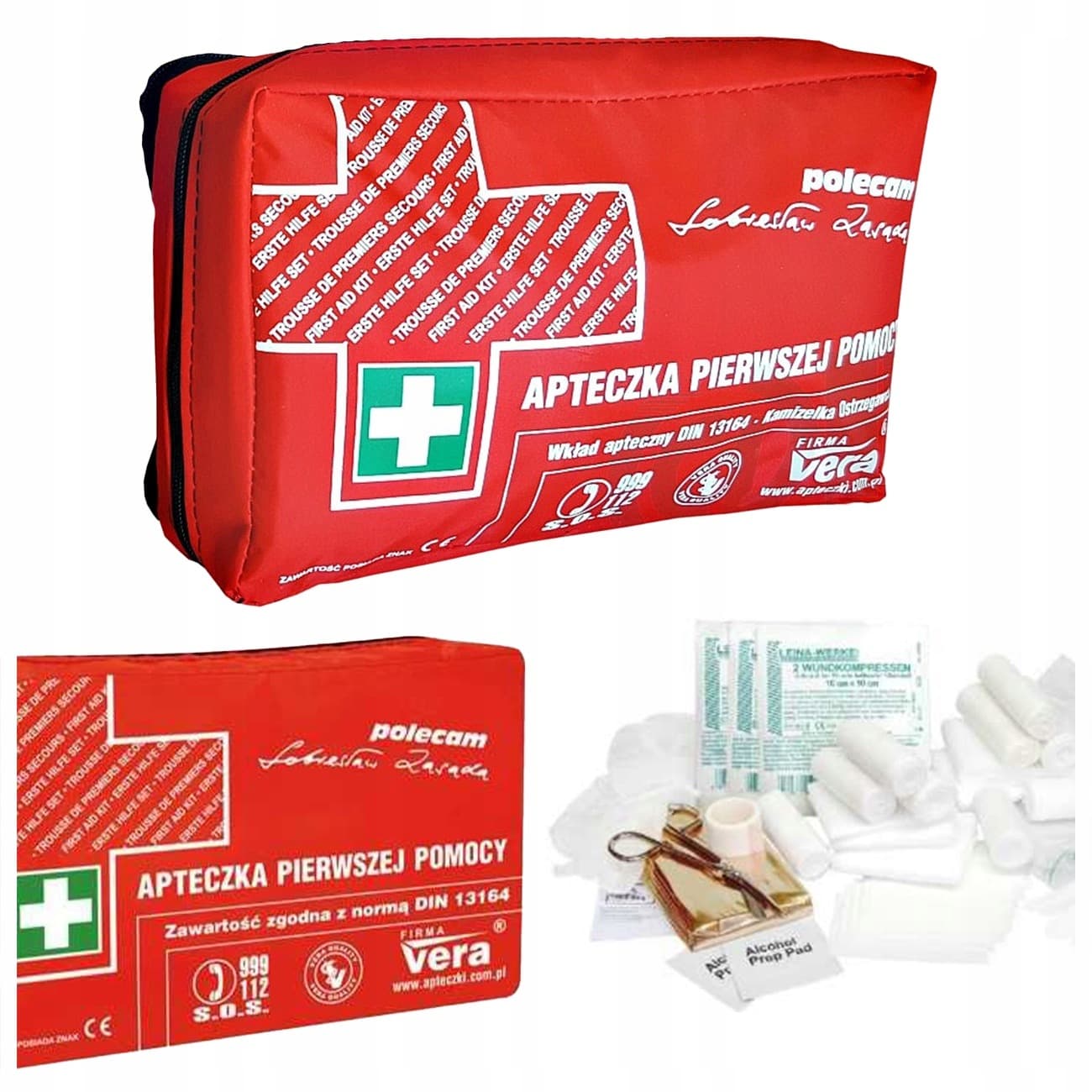 Apteczka samochodowa DIN 13164 Super Classic w saszetce