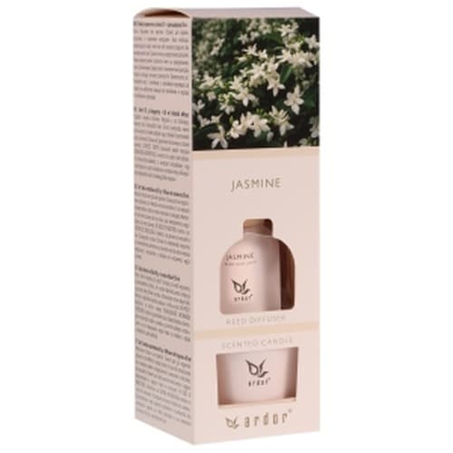 Zestaw upominkowy: patyczki zapachowe i świeca jaśminowa