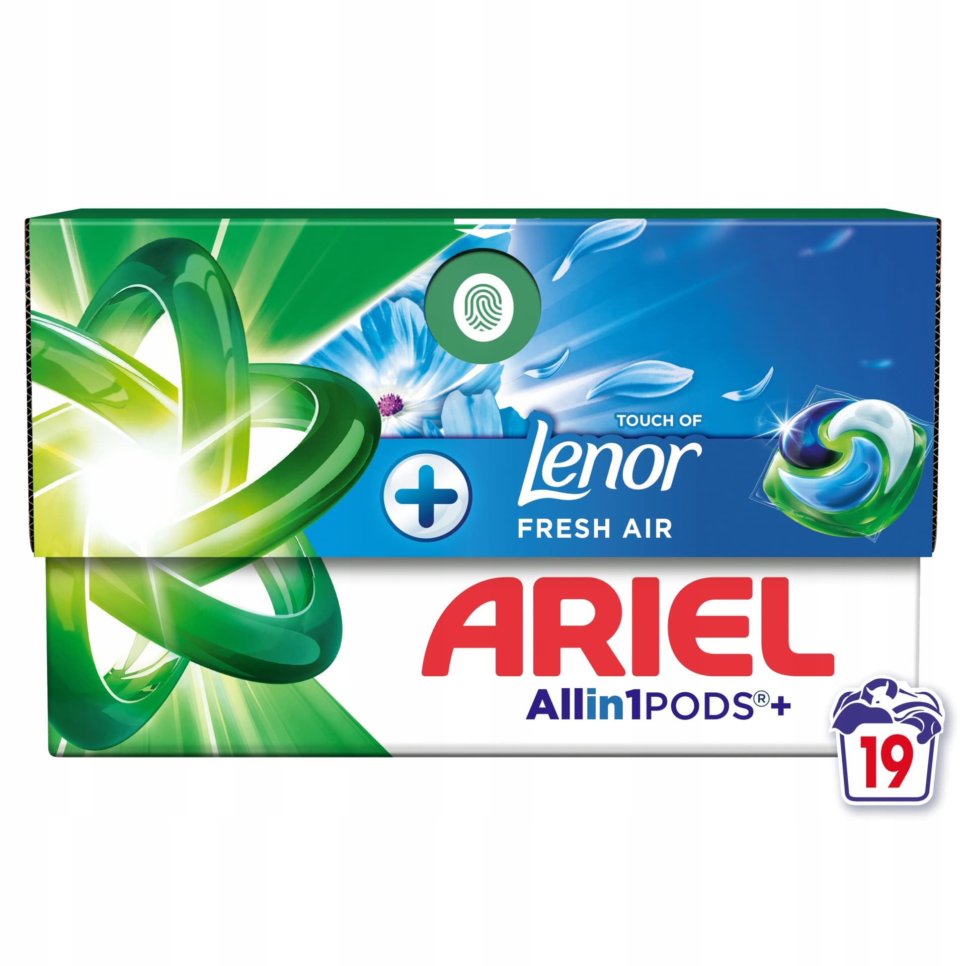 Ariel Lenor Fresh kapsułki do prania 19 sztuk