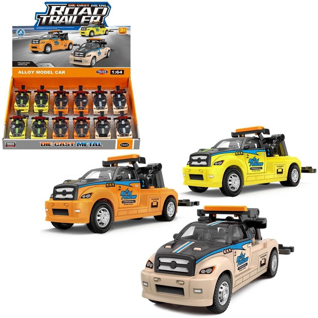 Metalowy holownik laweta z ruchomymi hakami