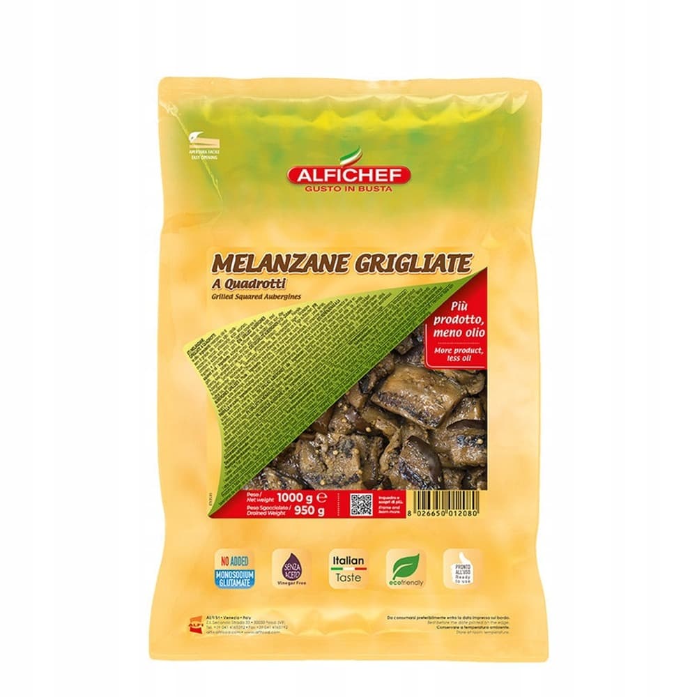 Bakłażan grillowany krojony w kawałki Alfi 1 kg