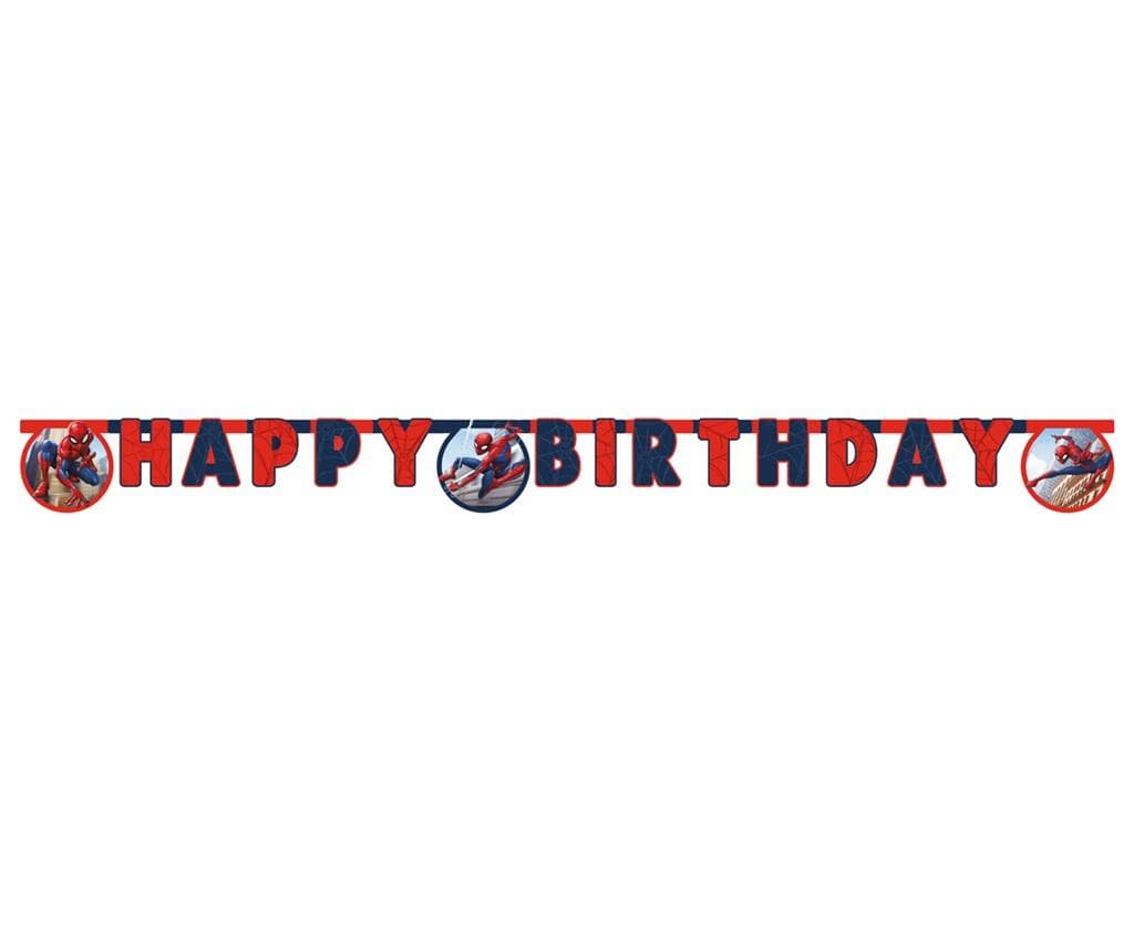 Banner urodzinowy Spiderman z napisem Happy Birthday 200 cm