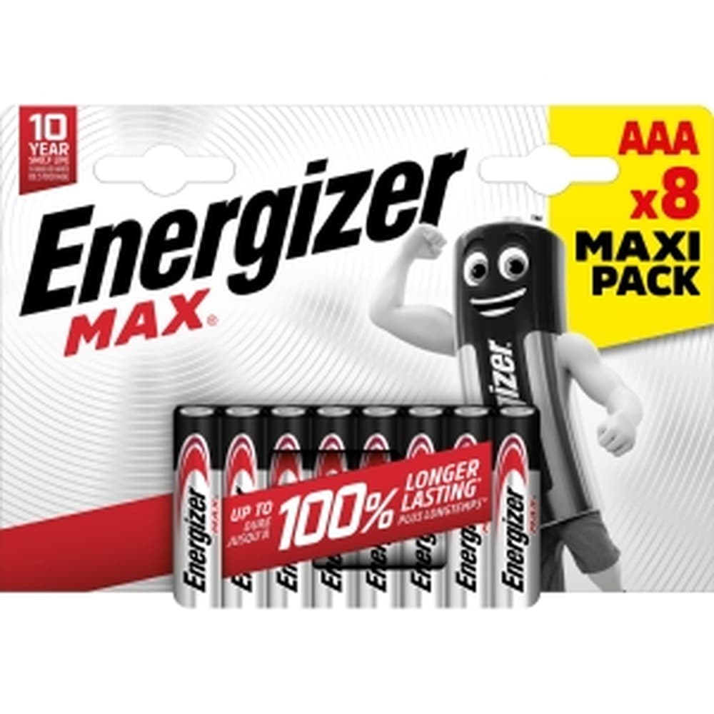 Baterie alkaliczne Energizer Max AAA LR03 8 sztuk