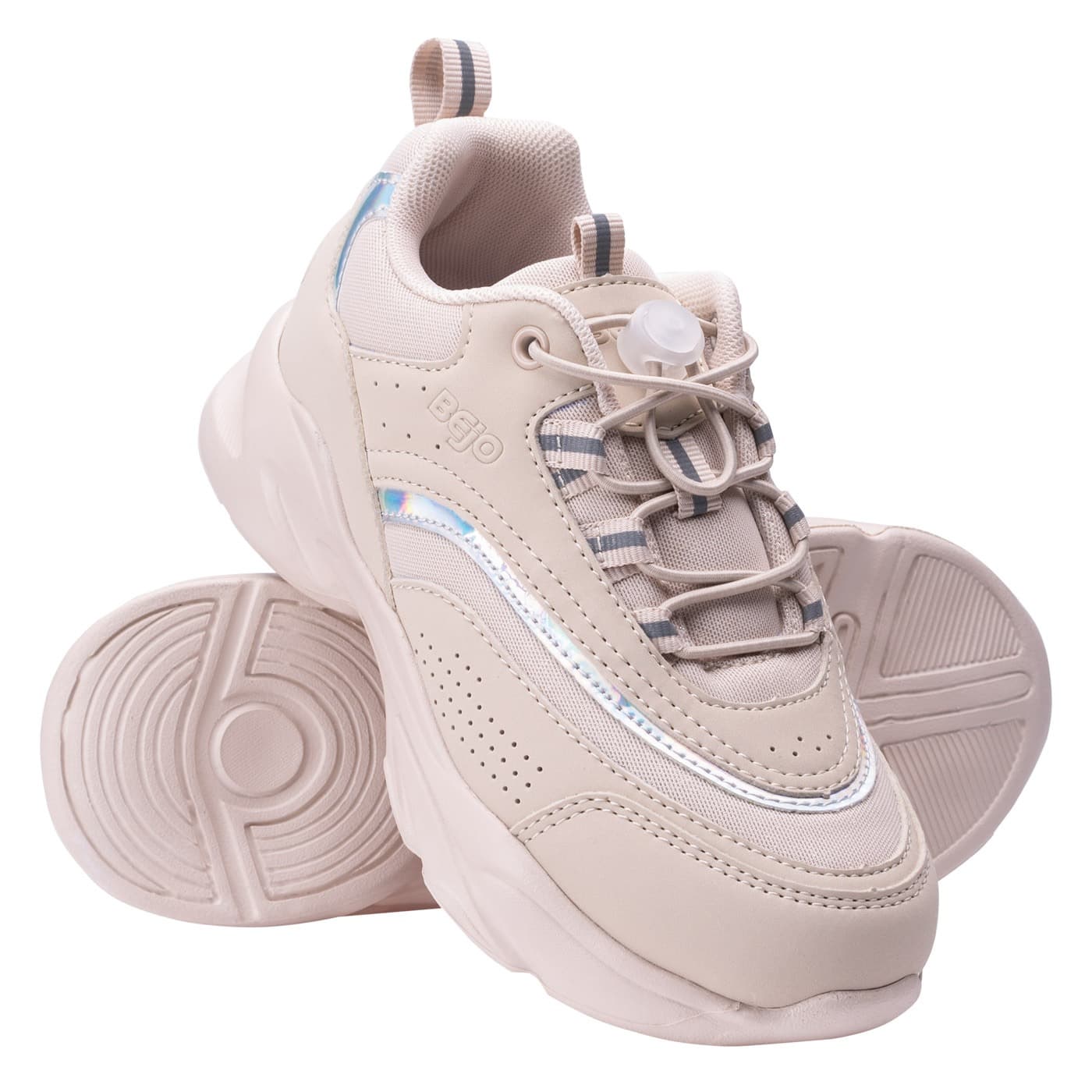 Beżowe sneakersy dziecięce JRG wygodne i stylowe