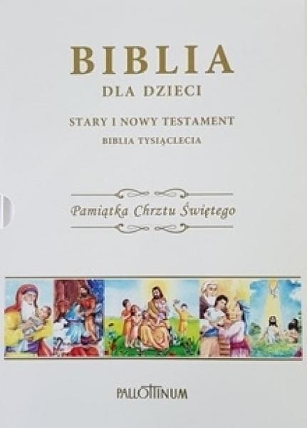 Biblia dla dzieci - Pamiątka Chrztu Świętego z ilustracjami