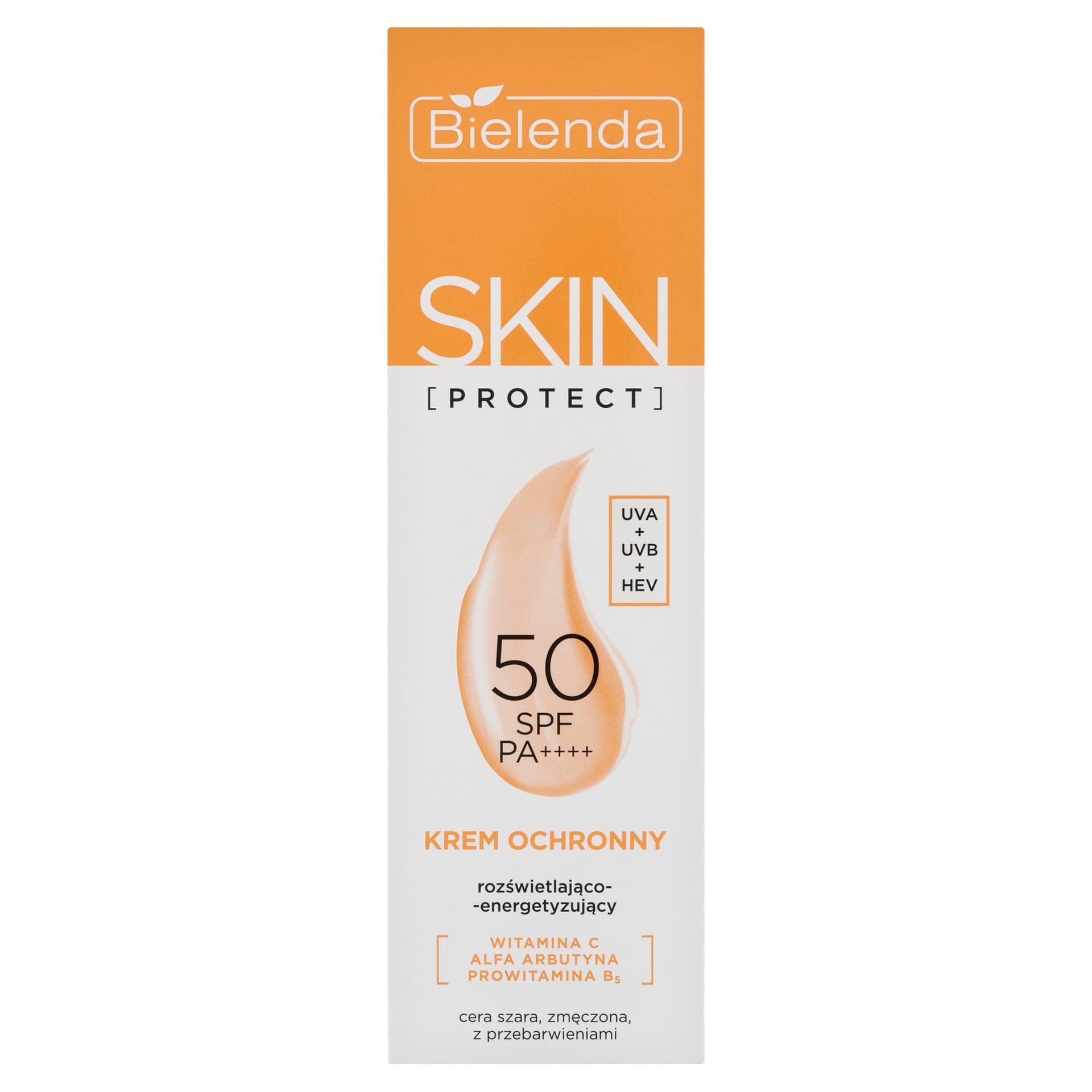 Bielenda Skin Protect SPF50 Krem ochronny rozświetlająco-energetyzujący 40 ml