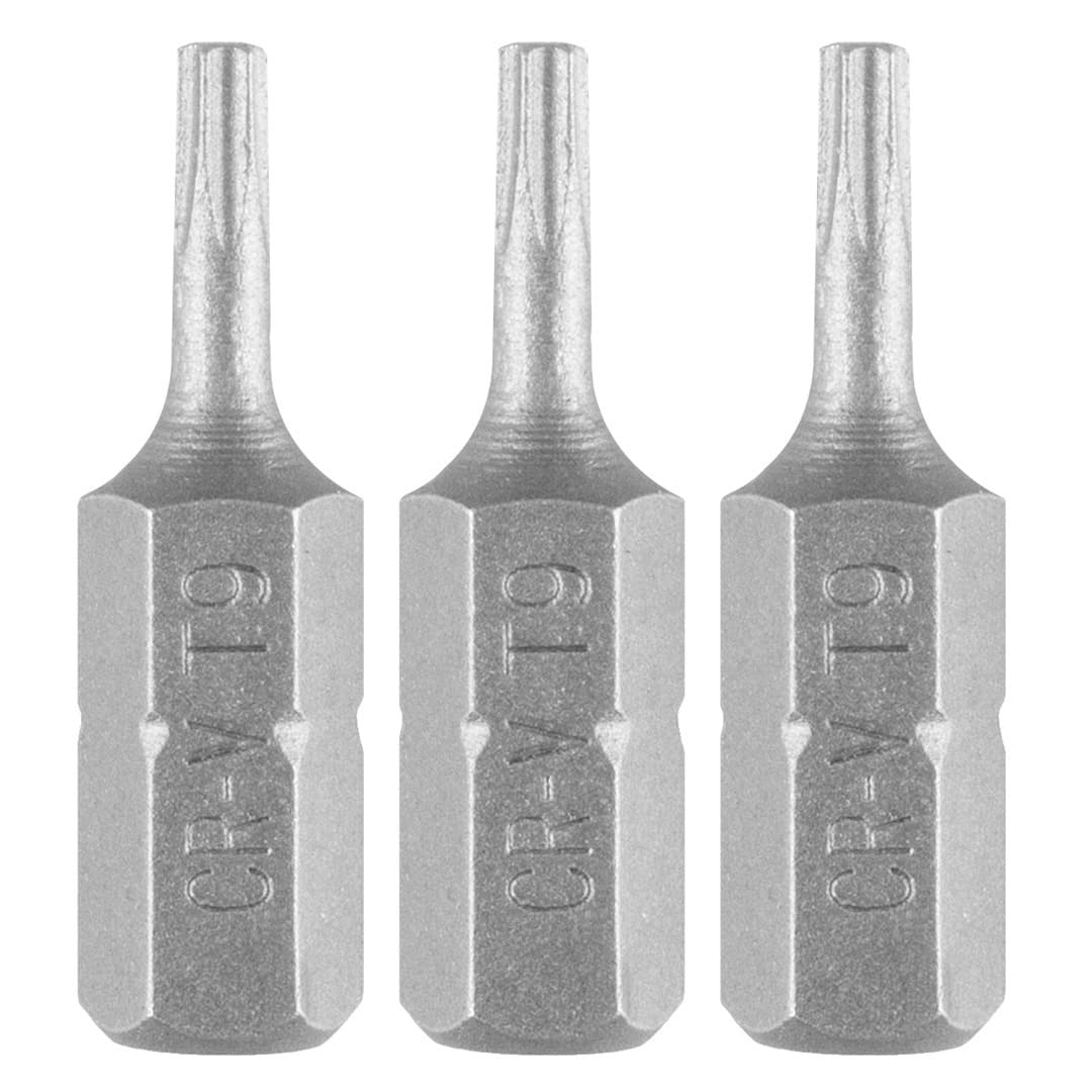 Bity Torx T9 o długości 25 mm, zestaw 3 sztuk