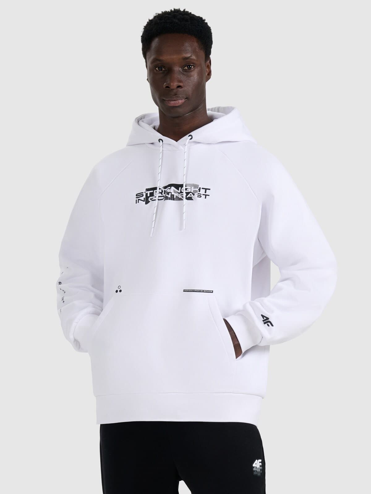 Bluza męska biała rozmiar M komfortowa