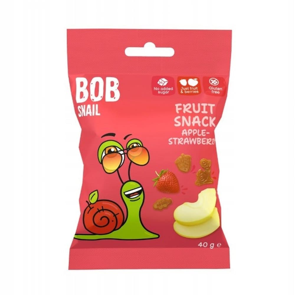 Bob Snail Żelki owocowe jabłko truskawka 40 g