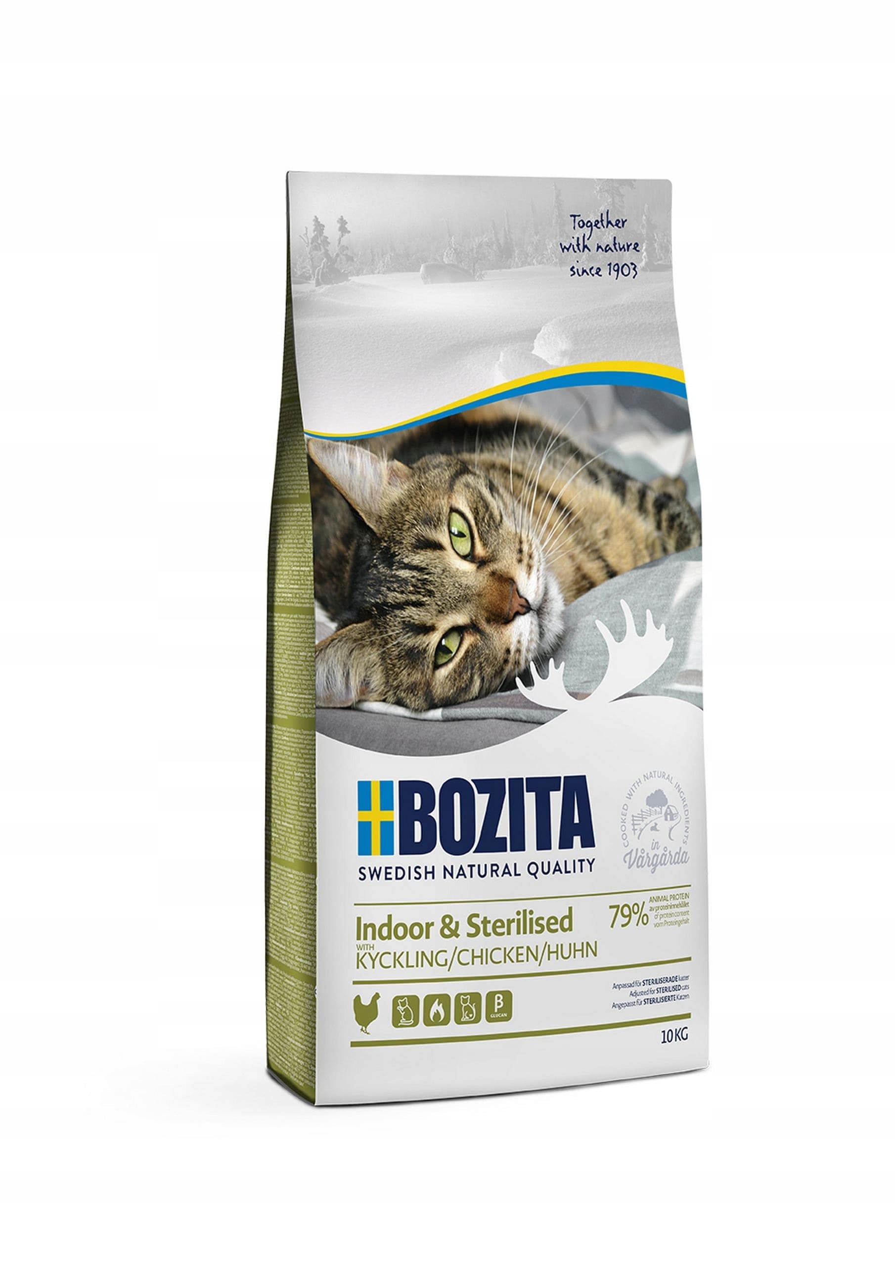 Bozita Indoor Sterilised Chicken - Sucha karma dla kotów sterylizowanych 10 kg