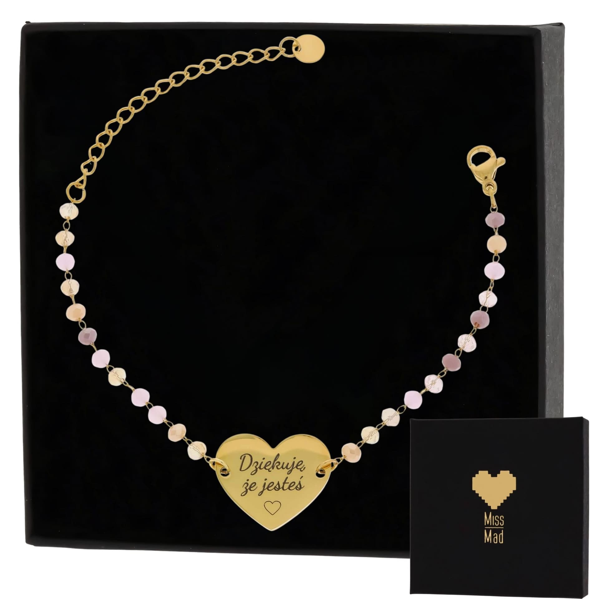 Bransoletka damska z napisem Jesteś Prawdziwym