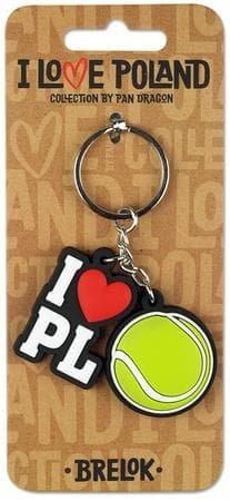 Brelok I love Poland z motywem Polski