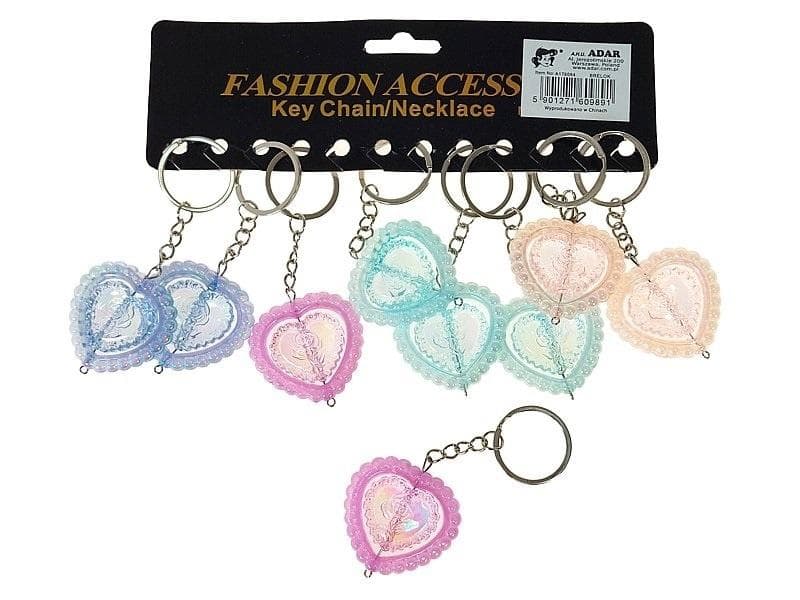 Breloki Serduszka zestaw 12 sztuk