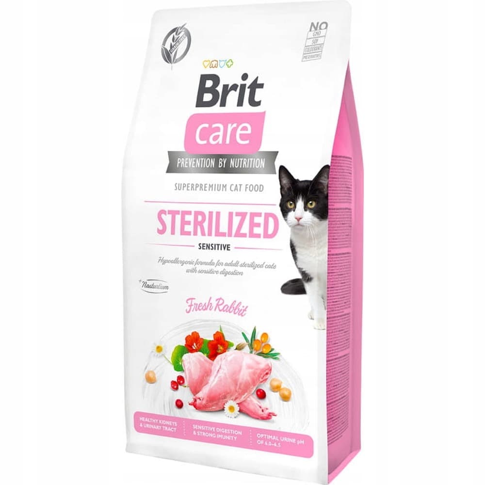 Brit Care Grain-Free Sterilized Sensitive - karma dla kota 400g