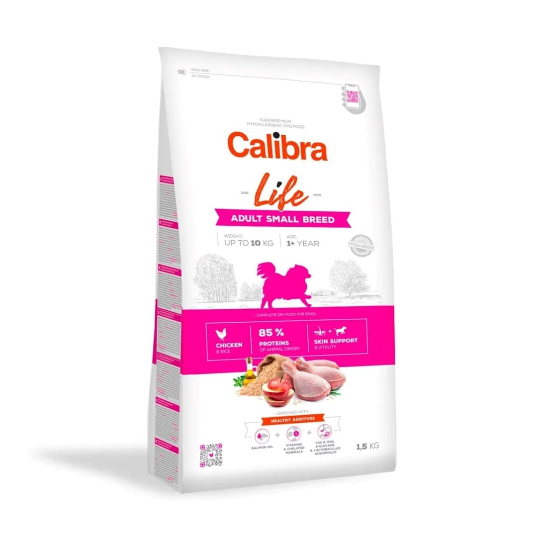 Calibra Life Adult Small Breed Chicken Karma dla psów ras małych 1,5 kg