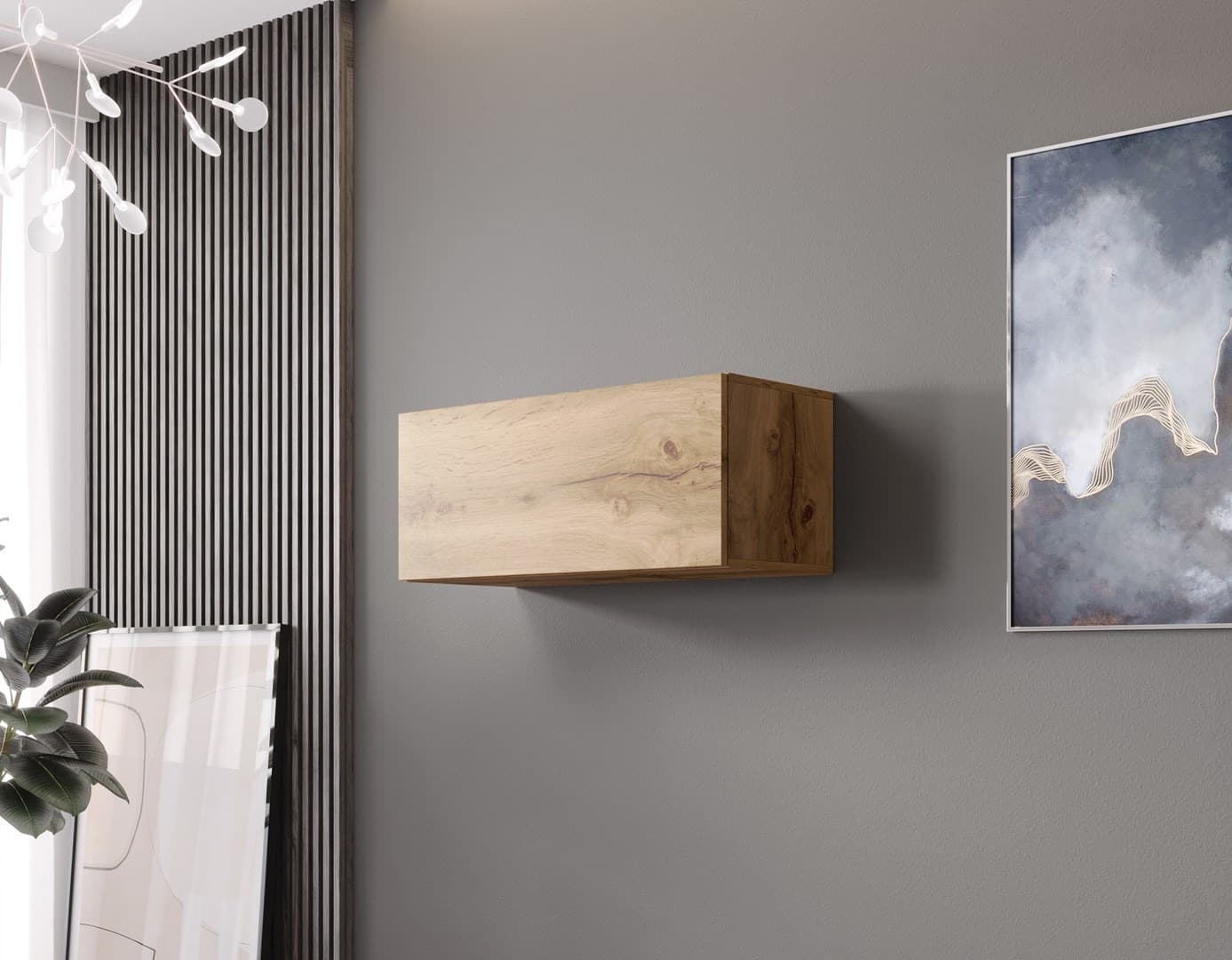 Witryna VIGO '90' pełna dąb wotan