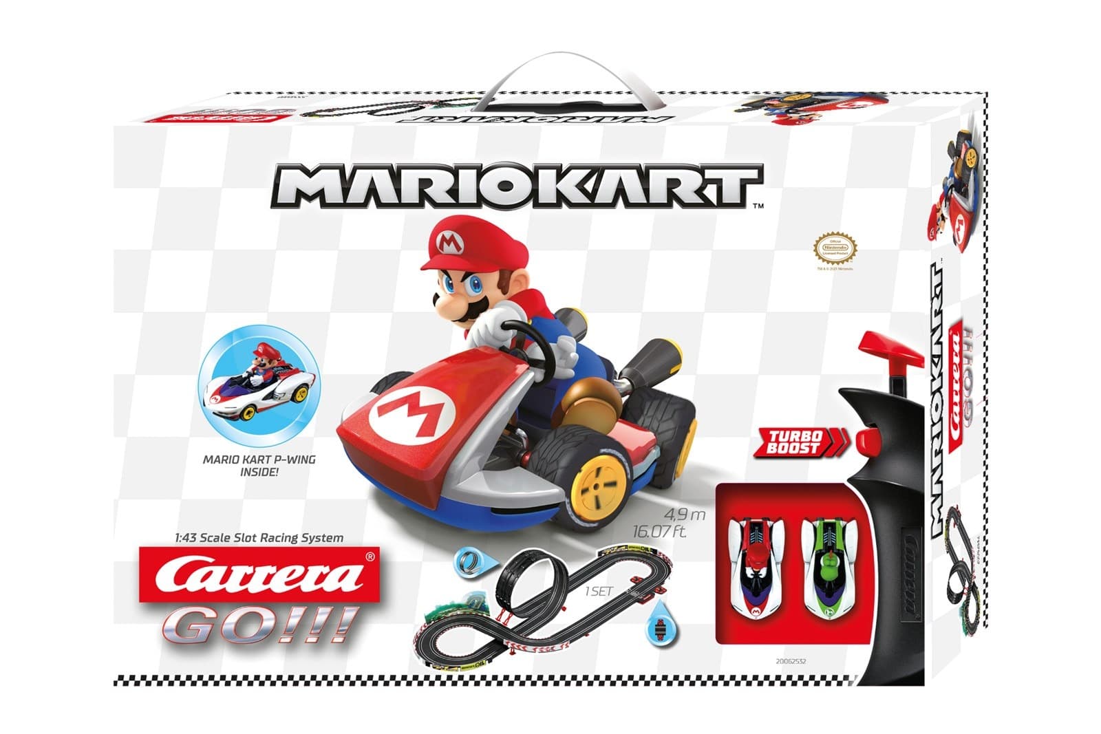 Carrera GO!!! Nintendo Mario Kart P-Wing - tor wyścigowy 4,9 m