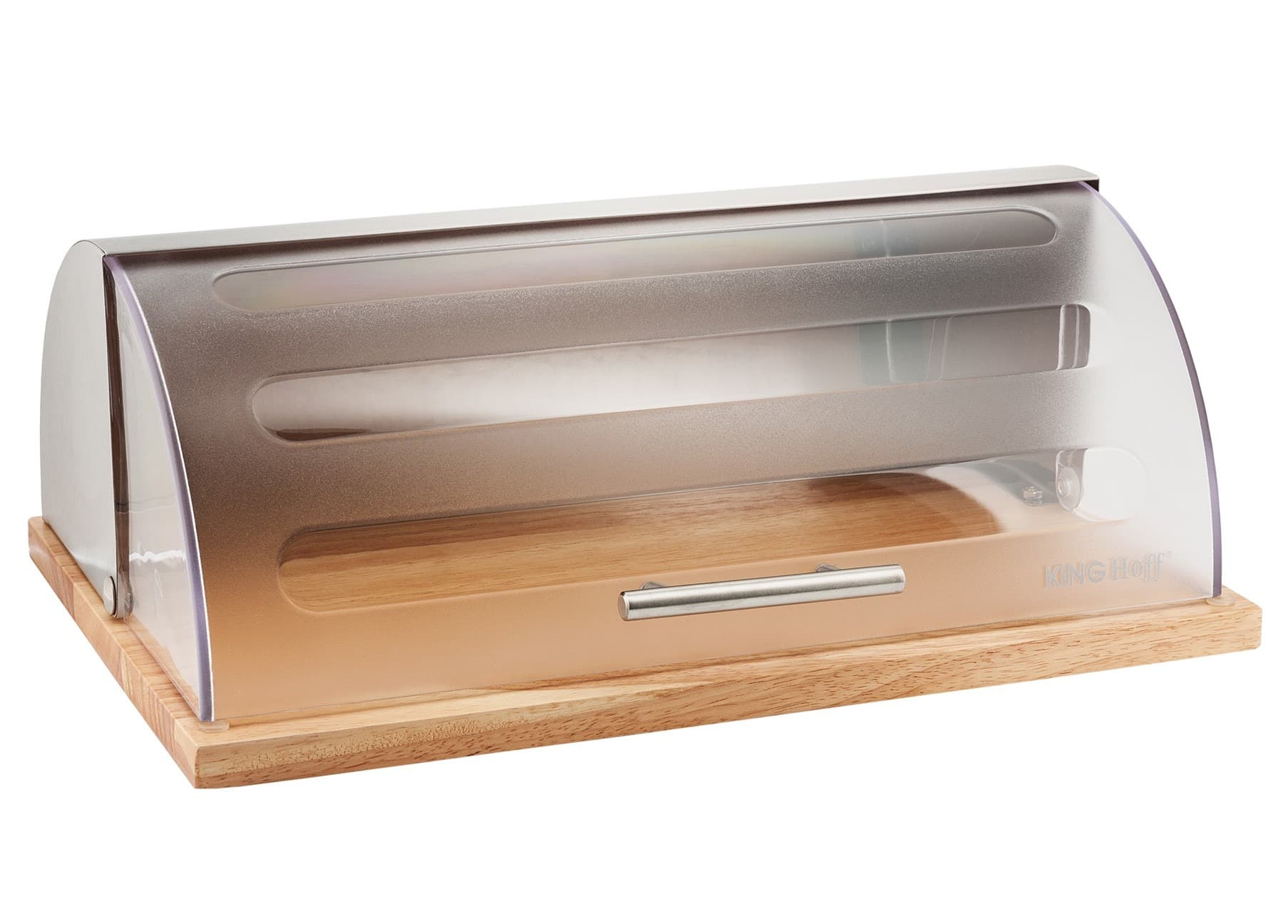 Chlebak bambusowo-akrylowy z deską do krojenia Kinghoff