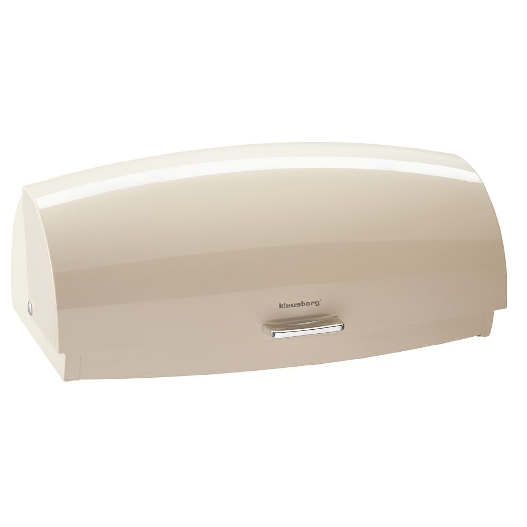 Chlebak metalowy beżowy 45 x 28,5 x 17 cm