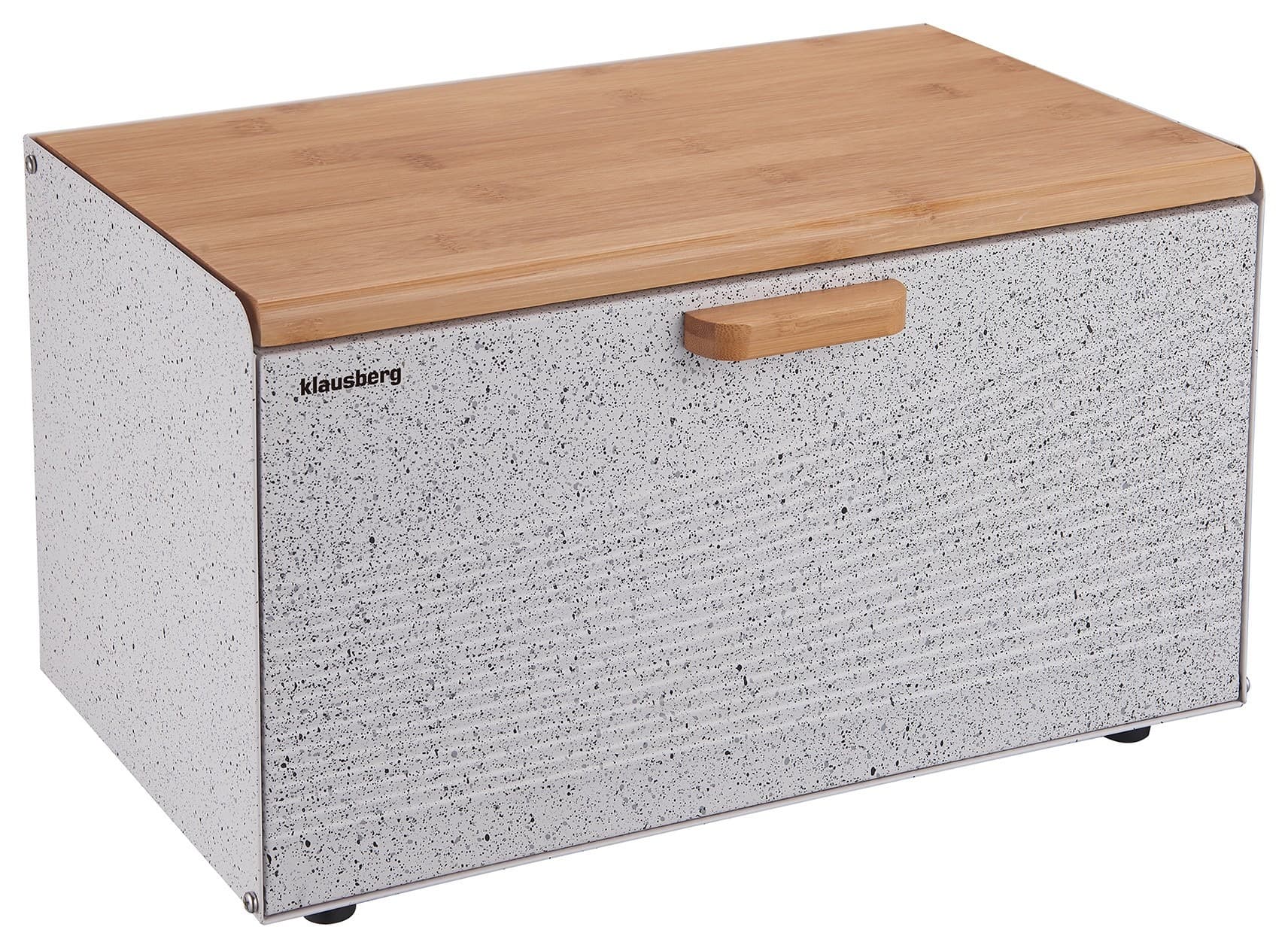 Chlebak stalowy biały marmurek Klausberg