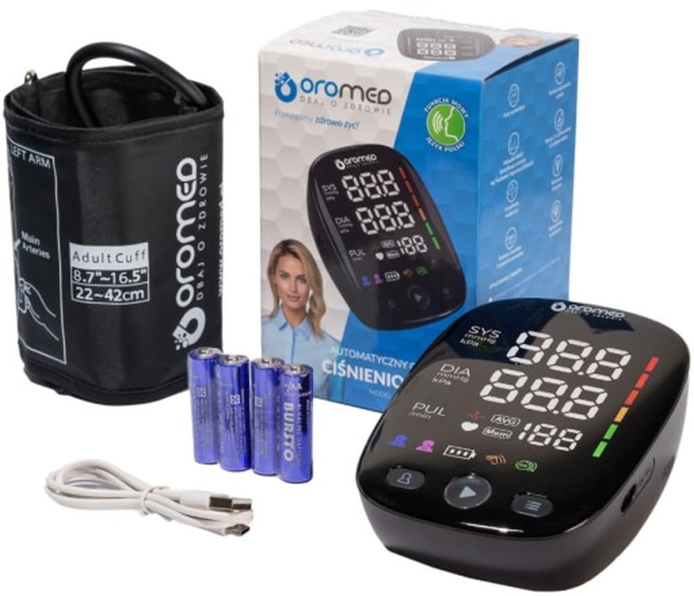 Ciśnieniomierz naramienny automatyczny OROMED ORO-N14 Comfort z USB
