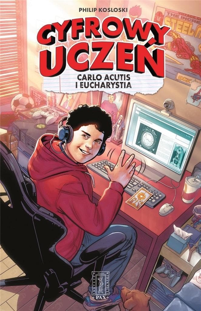 Cyfrowy uczeń Carlo Acutis i Eucharystia - komiks Philipa Kosloskiego