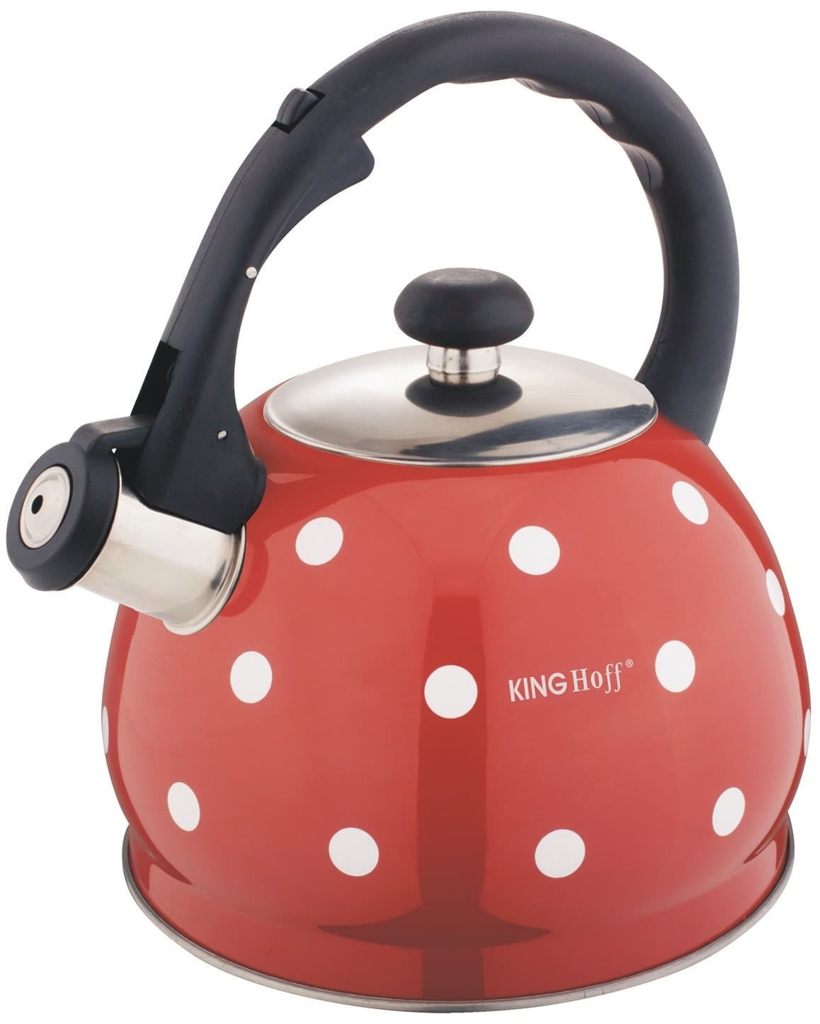 Czajnik tradycyjny emaliowany Kinghoff 2 litry w kropki