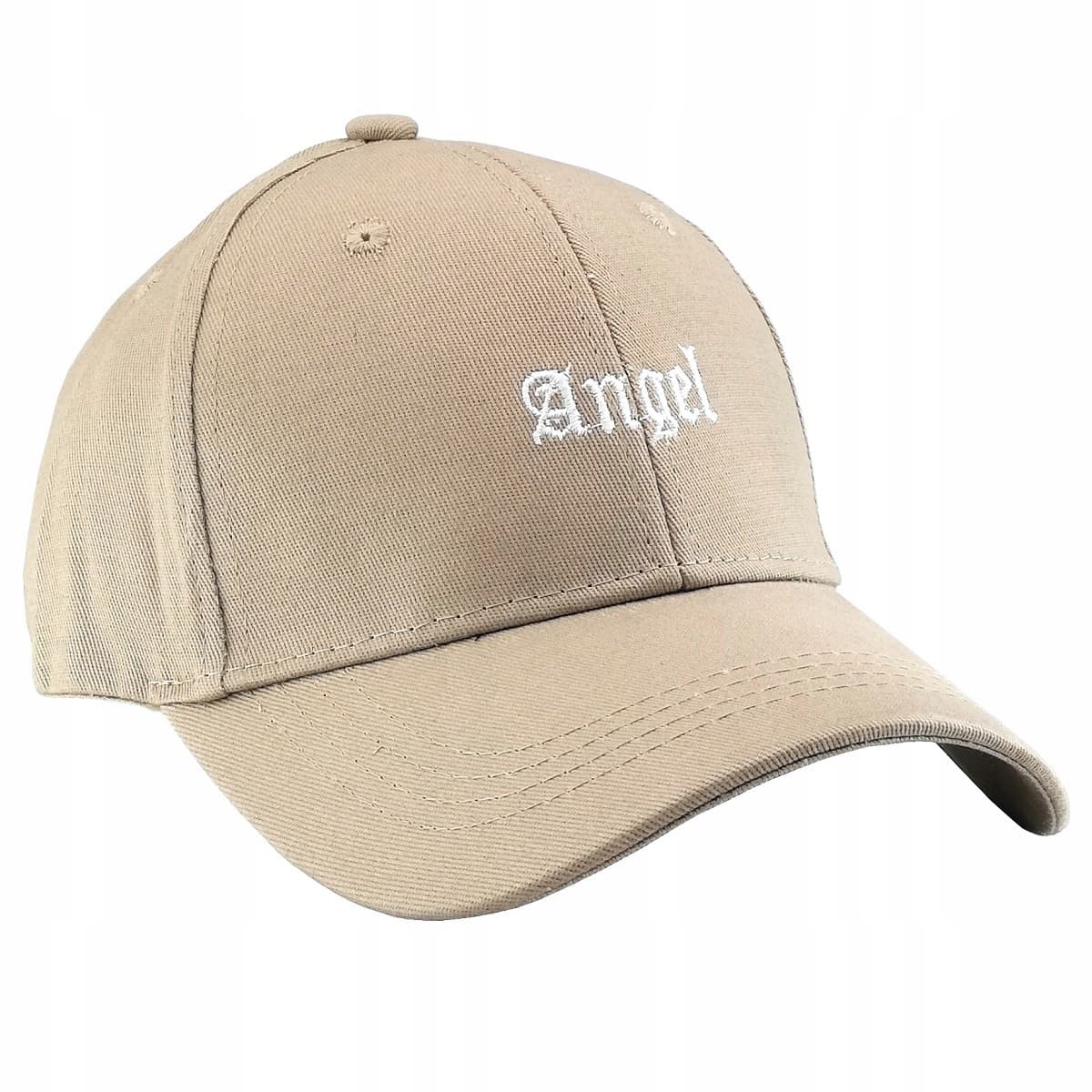 Czapka z daszkiem beżowa męska damska uniwersalna