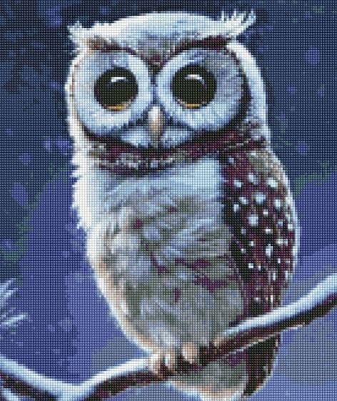Mozaika diamentowa Leśna Sowa 40 x 50 cm