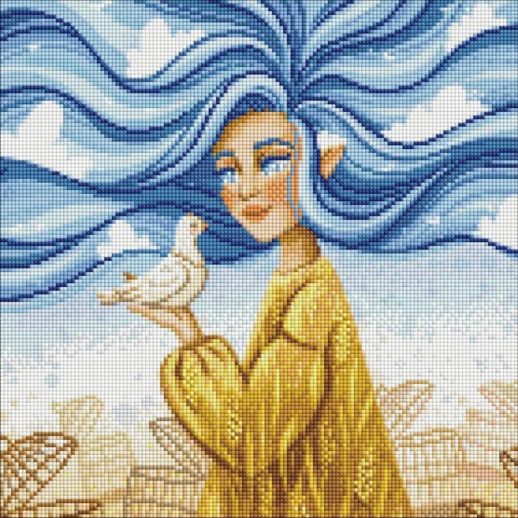 Mozaika diamentowa Niezależna piękność 40x40 cm