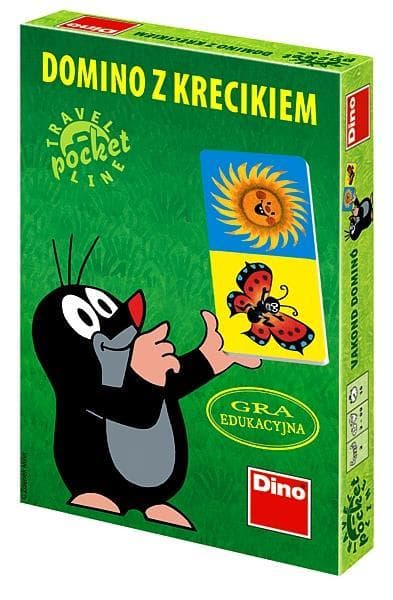 Gra edukacyjna Domino z Krecikiem dla dzieci od 3 lat