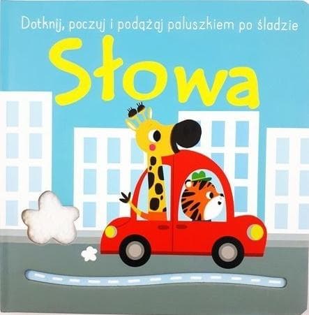 Dotknij, poczuj i podążaj po śladzie: Książka edukacyjna ze słowami