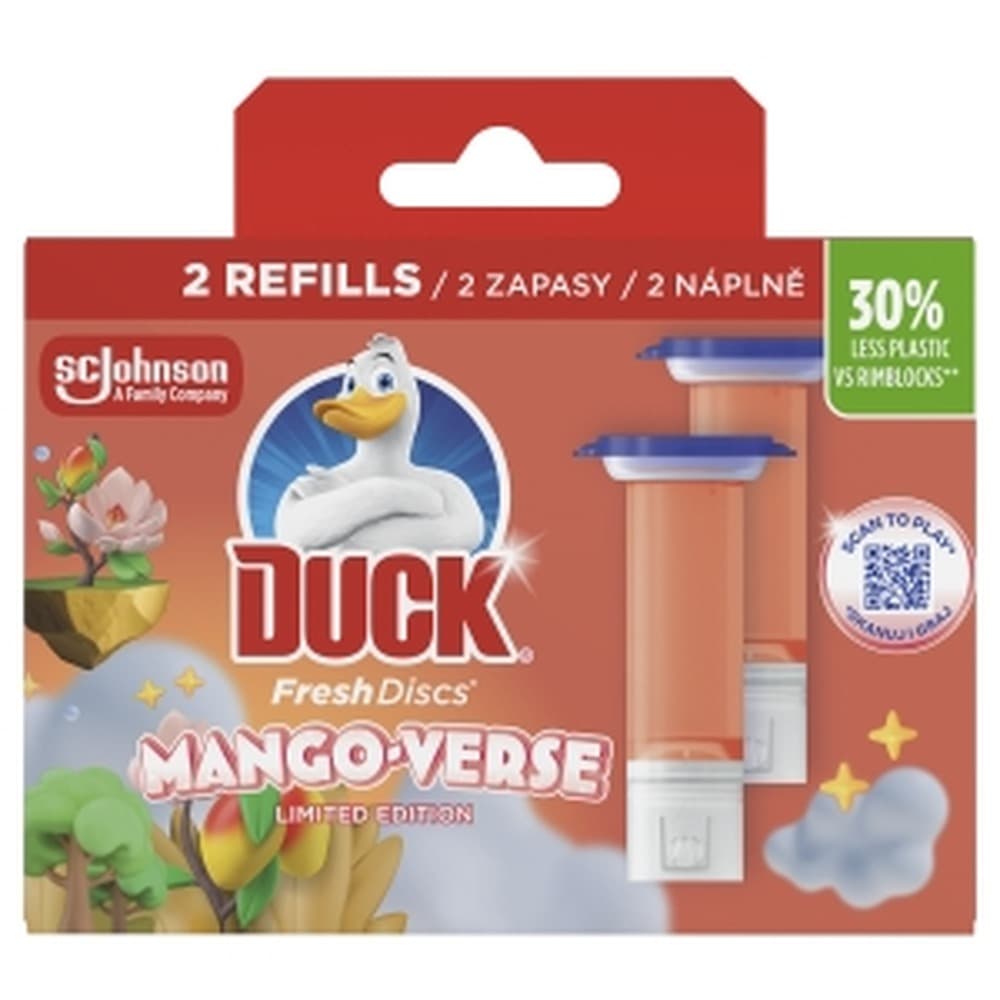 DUCK WC FR.DISCS ZAP.12D MANGO - odświeżacz do toalety