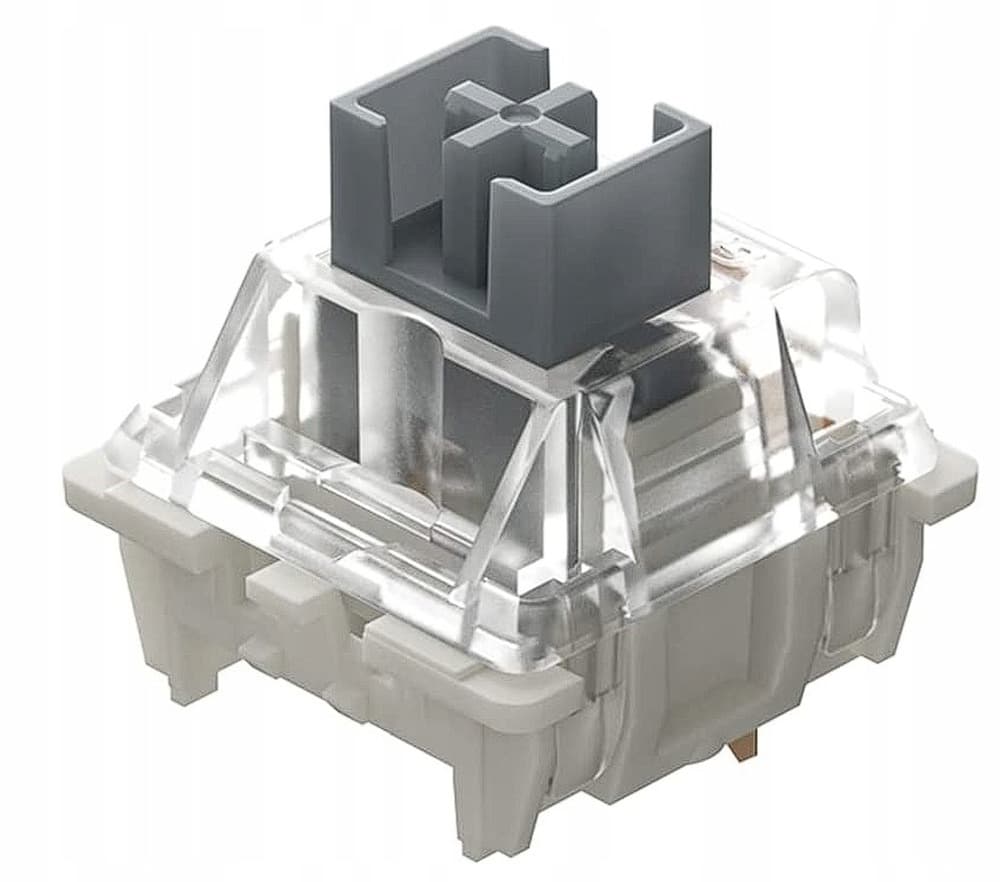 Ducky Gateron G Pro Silver Przełączniki Mechaniczne 3-pinowe Liniowe MX-Stem 45g - 110 sztuk