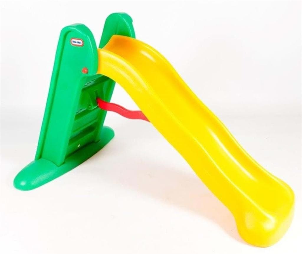 Duża zielona zjeżdżalnia ogrodowa dla dzieci