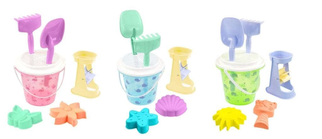 Duży zestaw zabawek do piasku mix kolorów