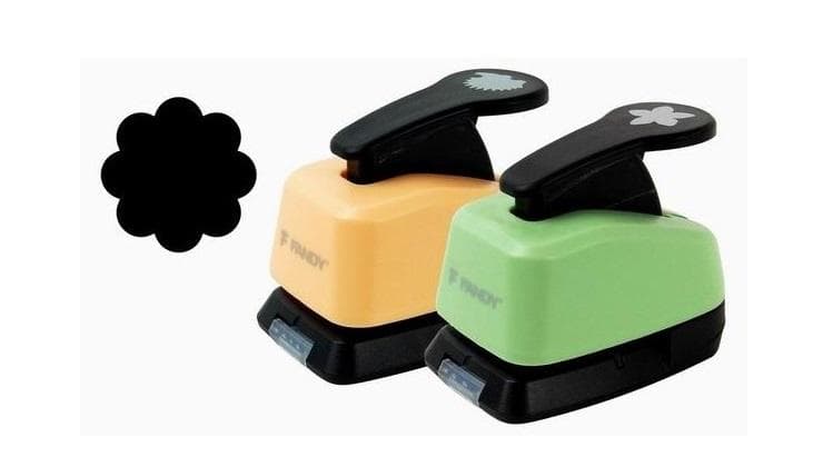 Dziurkacz ozdobny kwiatek 16 mm mix kolorów