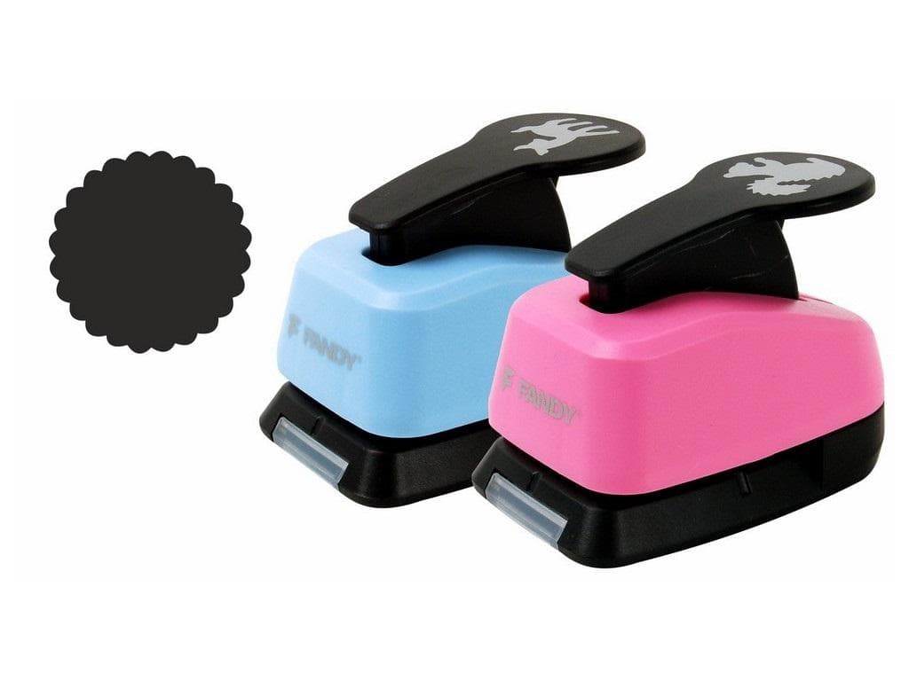 Dziurkacz ozdobny 25 mm koło MIX kolorów