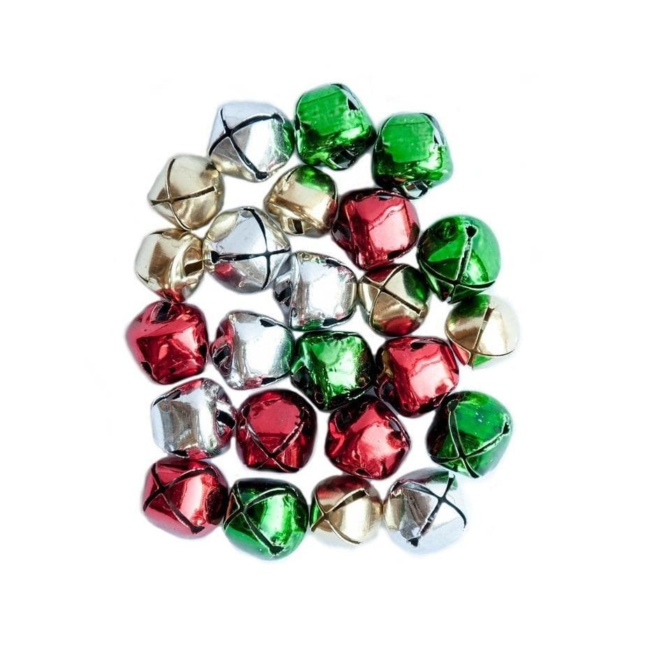 Dzwoneczki metalowe 1 cm 24 sztuki do dekoracji