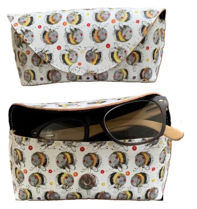 Kolorowe etui na okulary Pszczółki Alex Clark