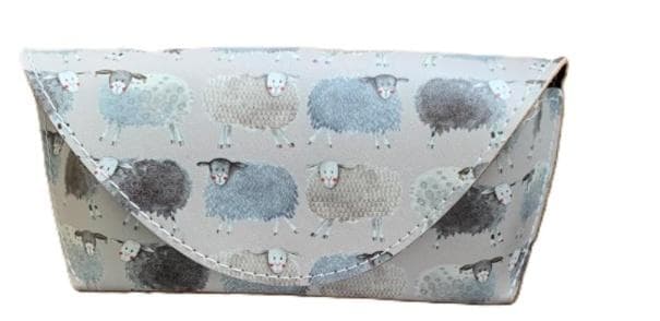 Kolorowe etui na okulary Owieczki ze sztucznej skóry