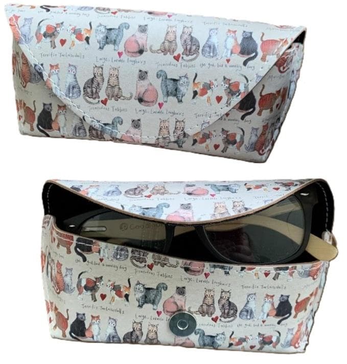 Etui na okulary GL07 z motywem kotów