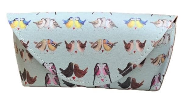 Etui na okulary ze wzorem ptaszków 170x72x40mm