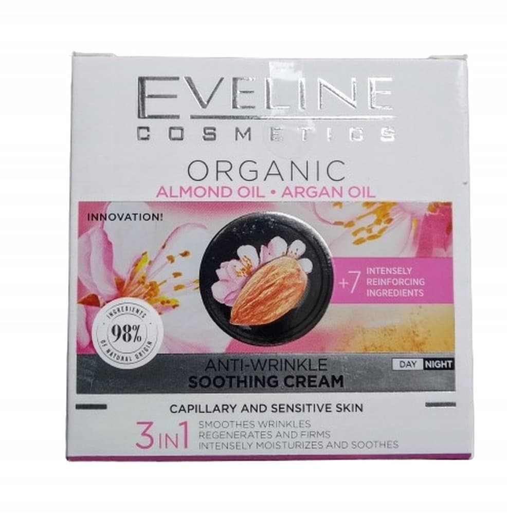 Eveline Organic Krem do twarzy migdałowy 50 ml