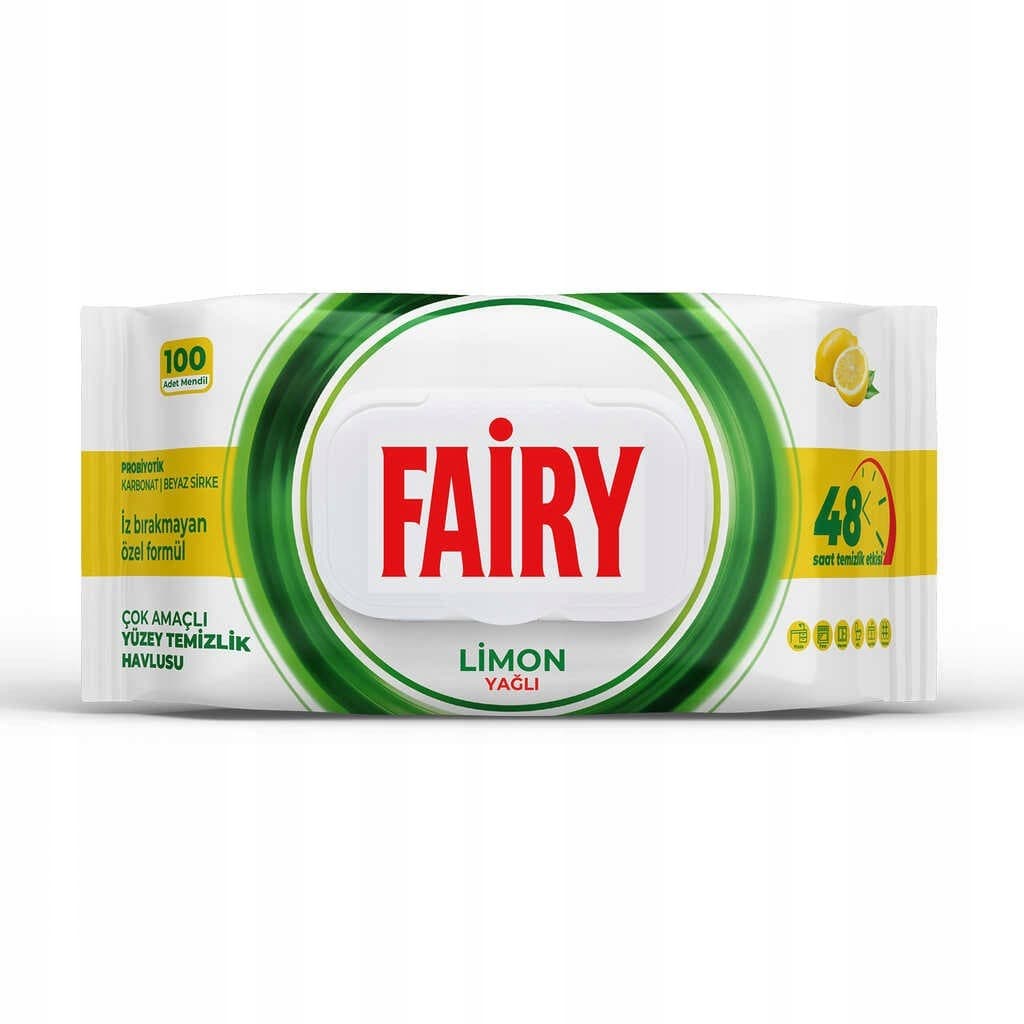 Fairy Chusteczki Czyszczące Uniwersalne Lemon 100 szt.