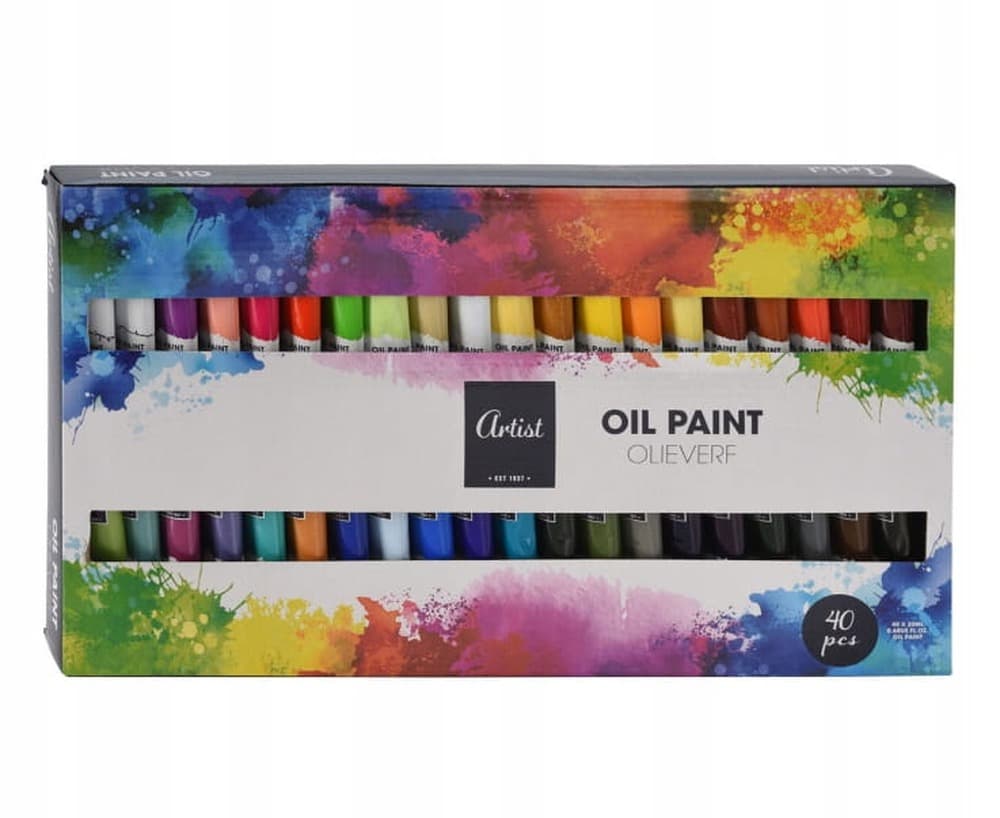 Farby olejne 20 ml zestaw 40 kolorów